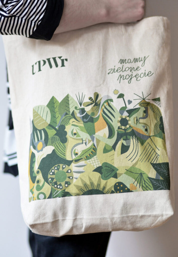 Ekotorba z dnem - Mural UPWr – tył